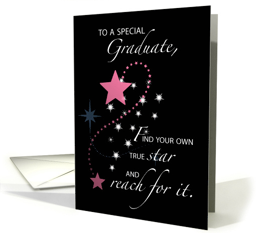 Girl Graduation Congratulations with Stars card (1117808)