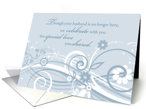 Wedding Anniversary to Widow After Husbands Death Thinking of You card