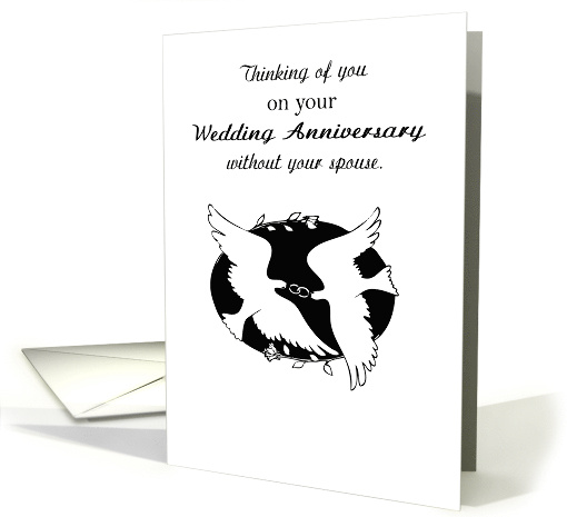 Doves Wedding Anniversary In Remembrance of Spouse card (1132566)