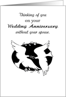 Doves Wedding Anniversary In Remembrance of Spouse card
