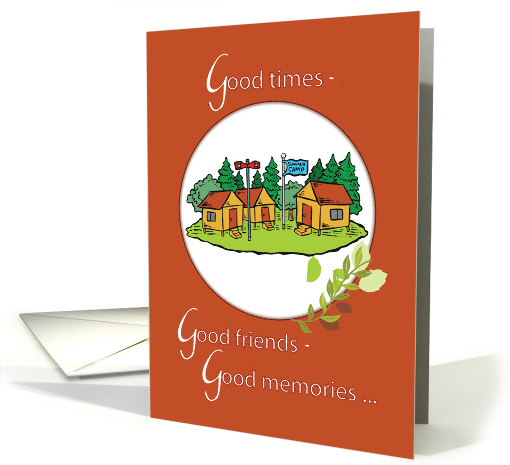 Summer Camp Cabins Thinking of You card (1135802)