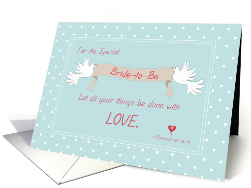 Bridal Shower Doves Religious card (1141662)