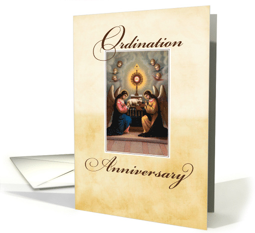 Ordination Anniversary Angels at Altar card (1144736)