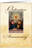 Ordination Anniversary Angels at Altar card