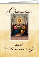 60th Ordination Anniversary Angels at Altar card