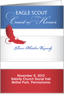 Eagle Scout Court of Honor Program card