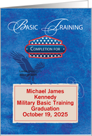 Military Basic Training Customizable Name and Date 2024 card