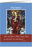 Im Sorry Religious Good Shepherd card