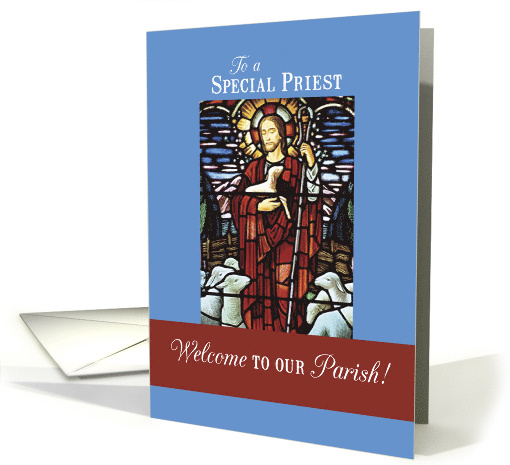 Priest Welcome To Our Parish Good Shepherd card (1161226)