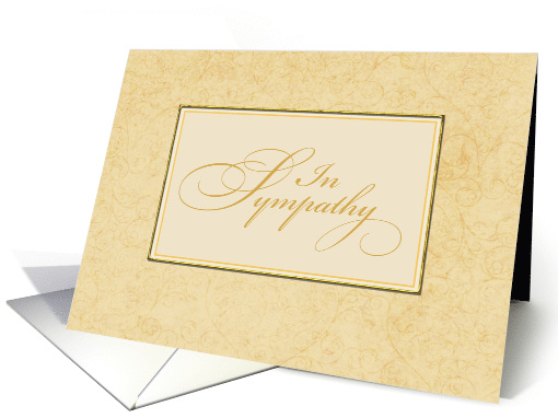 In Sympathy Business Script card (1161618)