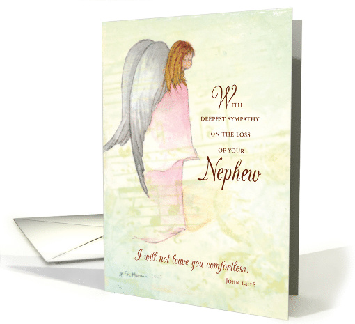 Nephew Sympathy Angel card (1163570)