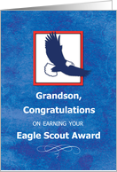 Grandson Eagle Scout Congratulations Eagle on Blue card