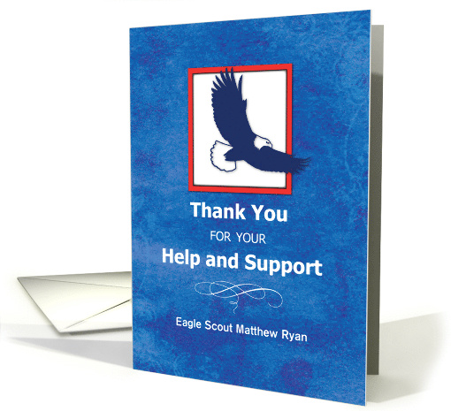 Personalized Name Eagle Scout Thank You Project Help... (1164588)