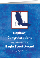 Nephew Eagle Scout Congratulations Eagle on Blue card