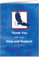 Eagle Scout Thank You Project Help Eagle on Blue card