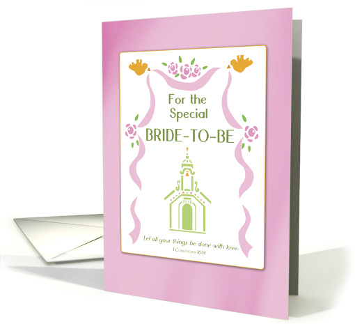 Bridal Shower Church Religious card (1180214)