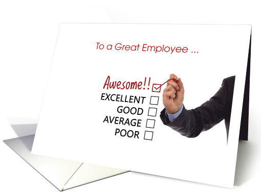 Business Employee Recognition Great Job Performance card (1201458)