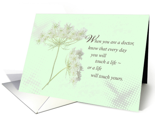 Doctors Touch Lives Wildflower Doctors Day card (1243188)