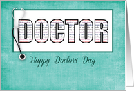 Doctors Day in Words card