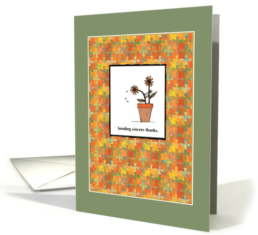 Auction Support Thank you Flower Pot card (1248688)