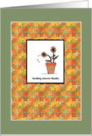 Auction Support Thank you Flower Pot card