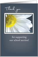 School Auction Support Thank you Daisy on Gray Background card