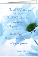 Lord Bless and Keep You Religious Thinking of You card