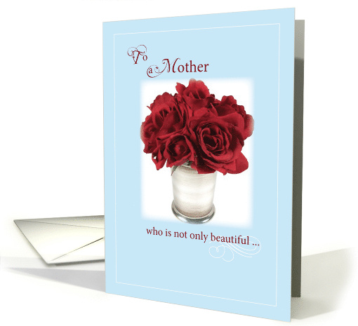 Mothers Day Red Roses card (1257660)