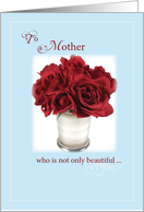Mothers Day Red Roses card
