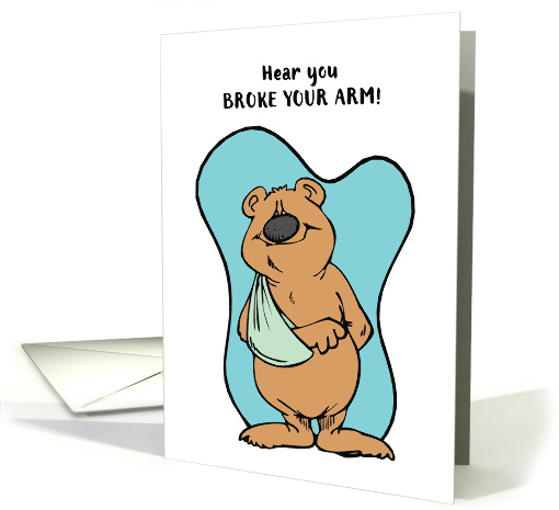 Broken Arm Bear Get Well card (1257662)