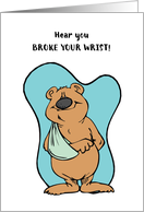 Broken Wrist Bear card