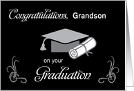 Custom Relationship Graduation Congratulations Black Gray card