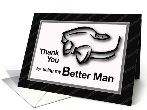 Better Man Wedding Thank You card (1280834)