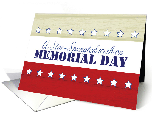 Memorial Day Star Spangled Wish card (1280890)