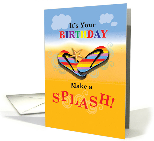 Flip Flops Beach Birthday card (1294084)