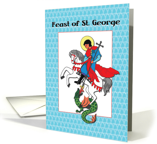 Feast of St. George Fighting Dragon card (1294432)