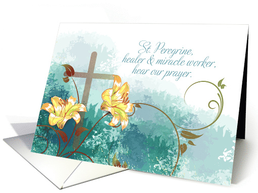 St Peregrine Patron Saint of Cancer Prayer card (1294558)