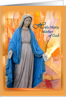 Mary Mother of God Catholic Thinking of You Support card