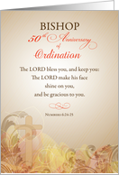 Bishop 50th Ordination Anniversary Blessing card