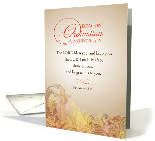 Deacon Ordination Anniversary Blessing card (1308954)
