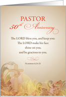 Pastor 50th Anniversary of Ordination Blessing card