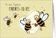 Parents to BEE 3rd Child Congratulations card