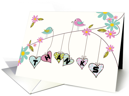 Volunteer Thank You Birds card (1327374)