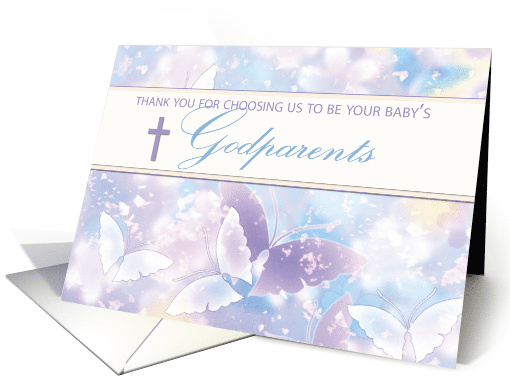Thank You for Choosing Us as Babys Godparents Butterflies... (1341094)