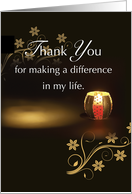 Thank you Family of Organ Donor Candle card