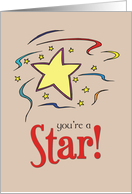 Star Congratulations card