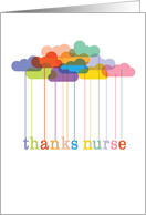 Nurses Day From All of Us Group Rainbow Clouds card