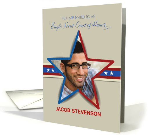 Eagle Scout Court of Honor Star Invitation card (1353370)