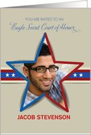 Eagle Scout Court of Honor Star Invitation card