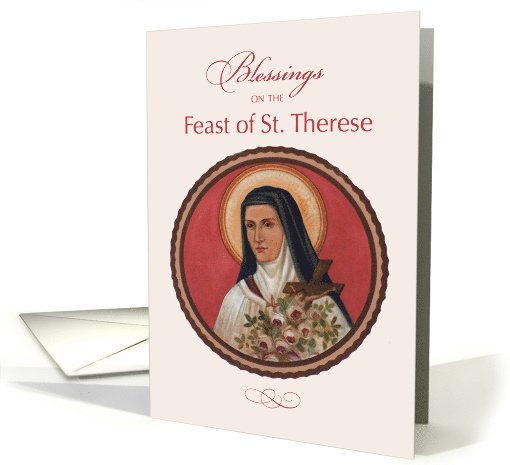St Therese of Lisieux Feast Day Blessings card (1354160)
